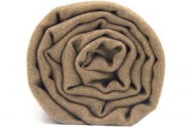 Écharpe couleur taupe bronze en laine cachemire