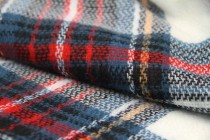 Echarpe plaid Mac Namara Echarpe plaid noire homme et femme