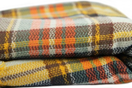Écharpe plaid tartan écossais en laine vert