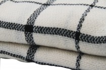 Écharpe plaid marron homme femme