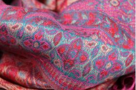 Fuchsia pink wedding shawl stole