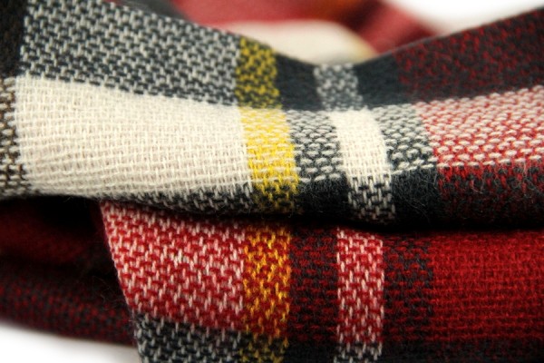 echarpe tartan rouge