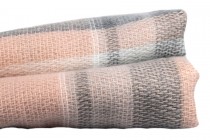 Echarpe plaid Mac Beth Echarpe plaid rose poudré pour femme