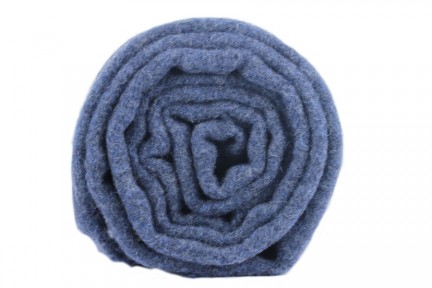 Écharpe en laine bleue marine