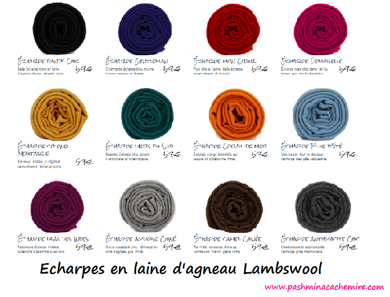 echarpe laigne agneau lambswool