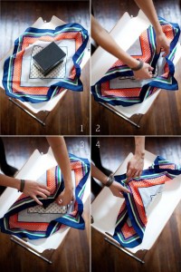 Emballage cadeau avec tissu foulard – Furoshiki techniques