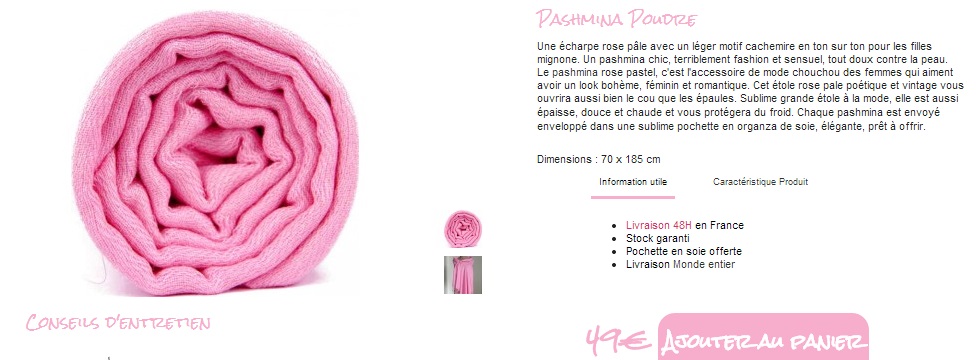 foulard rose