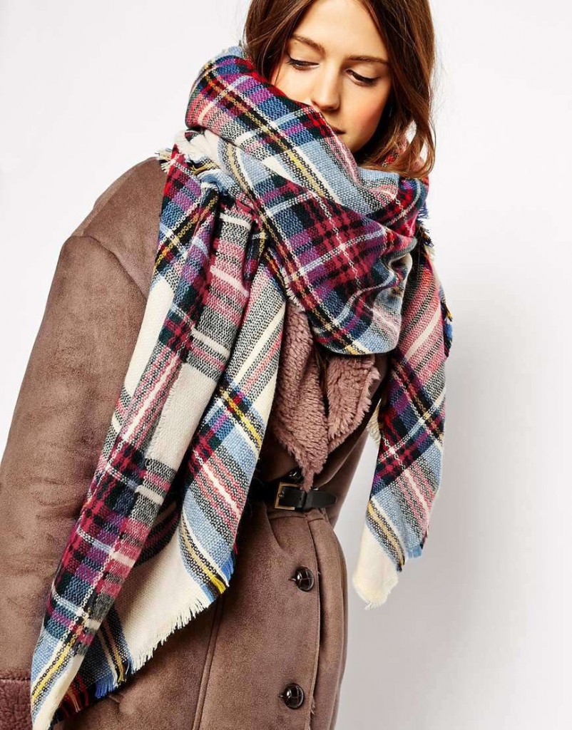 foulard tartan ecossais