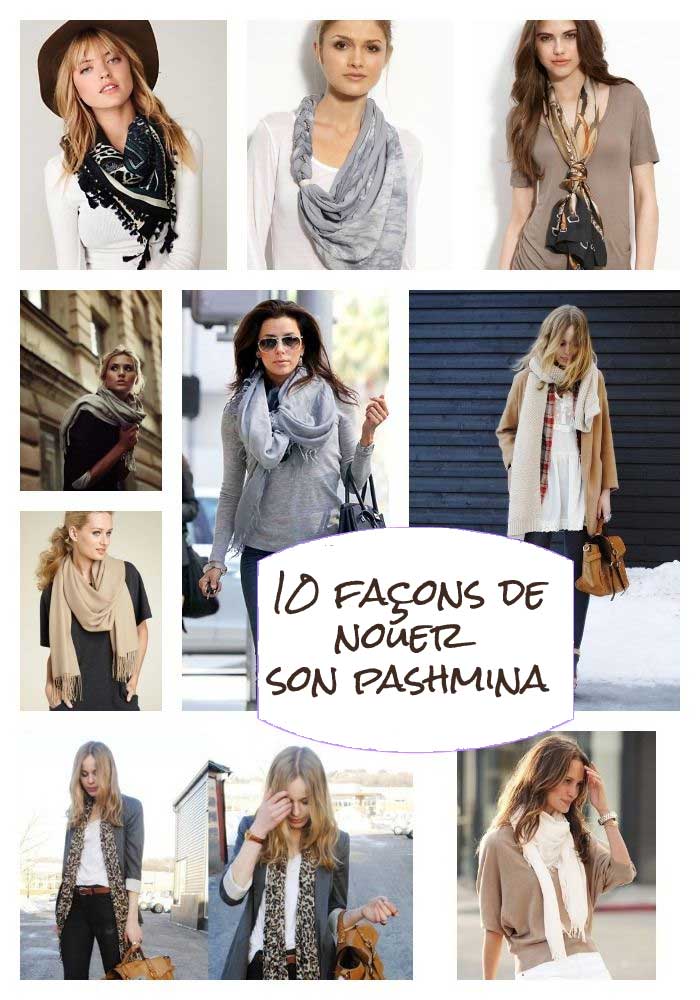 Comment porter, nouer, mettre foulard en soie ?