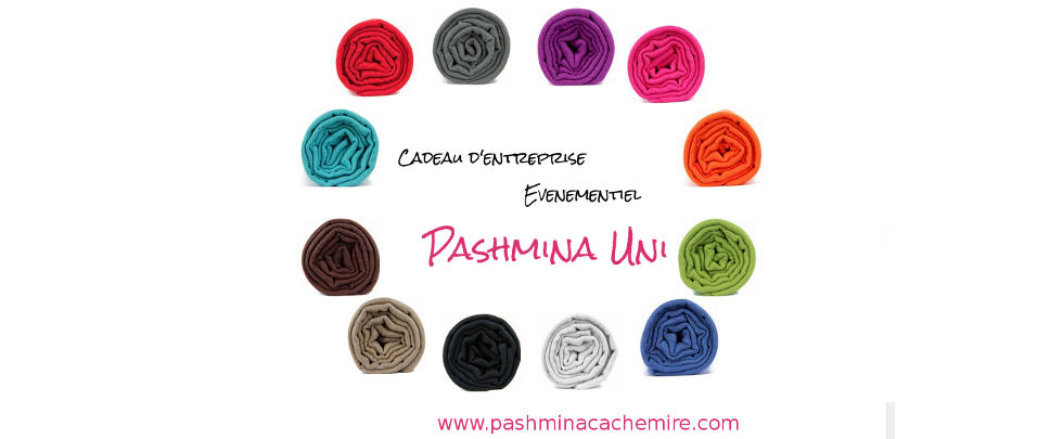 cadeau d'entreprise, pashmina evenementiel