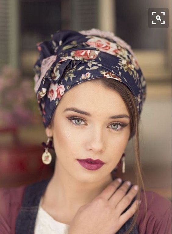 foulard cheveux vintage
