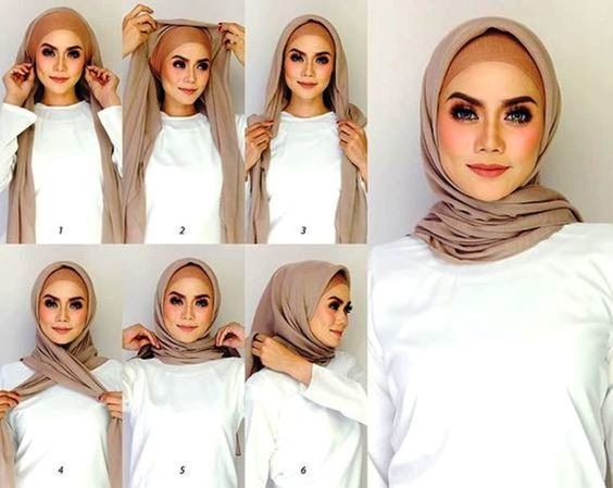 Comment mettre hijab  selon forme  du visage