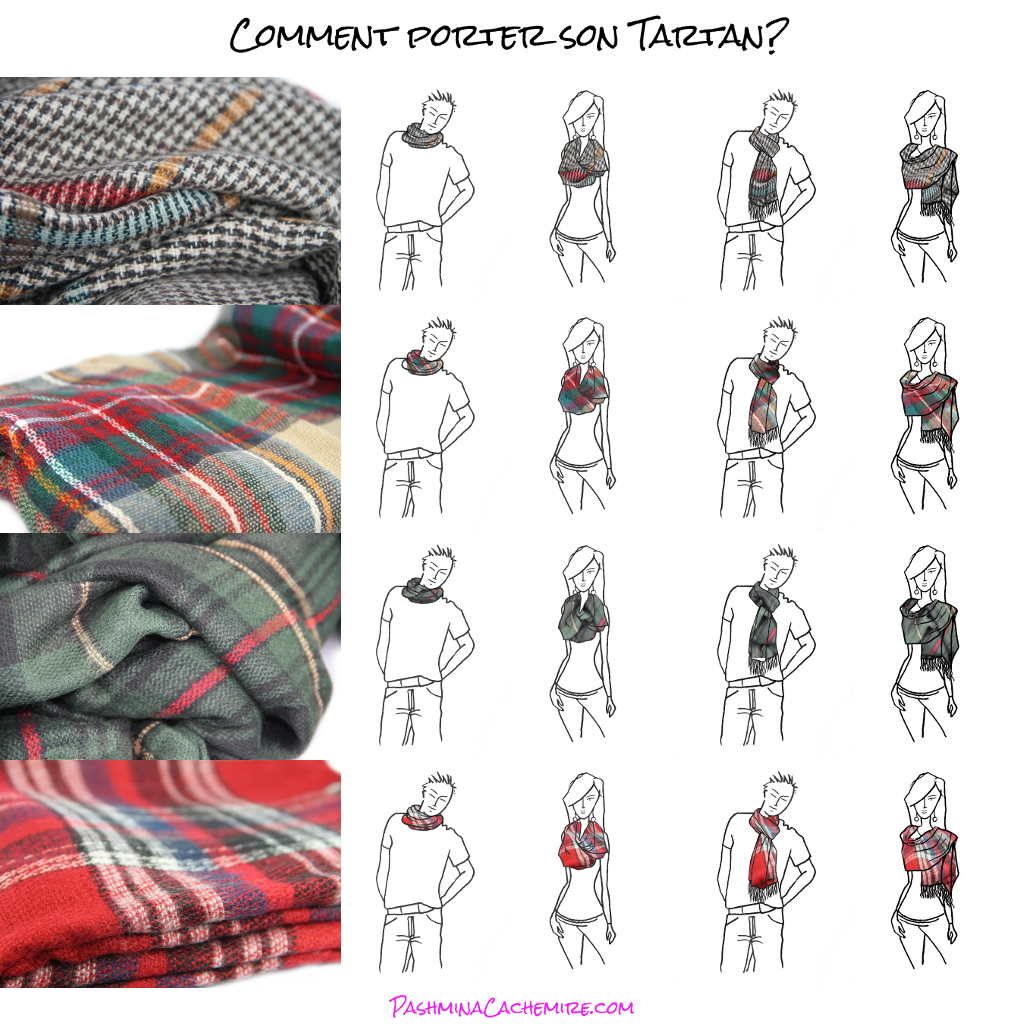 Comment bien porter son écharpe Tartan